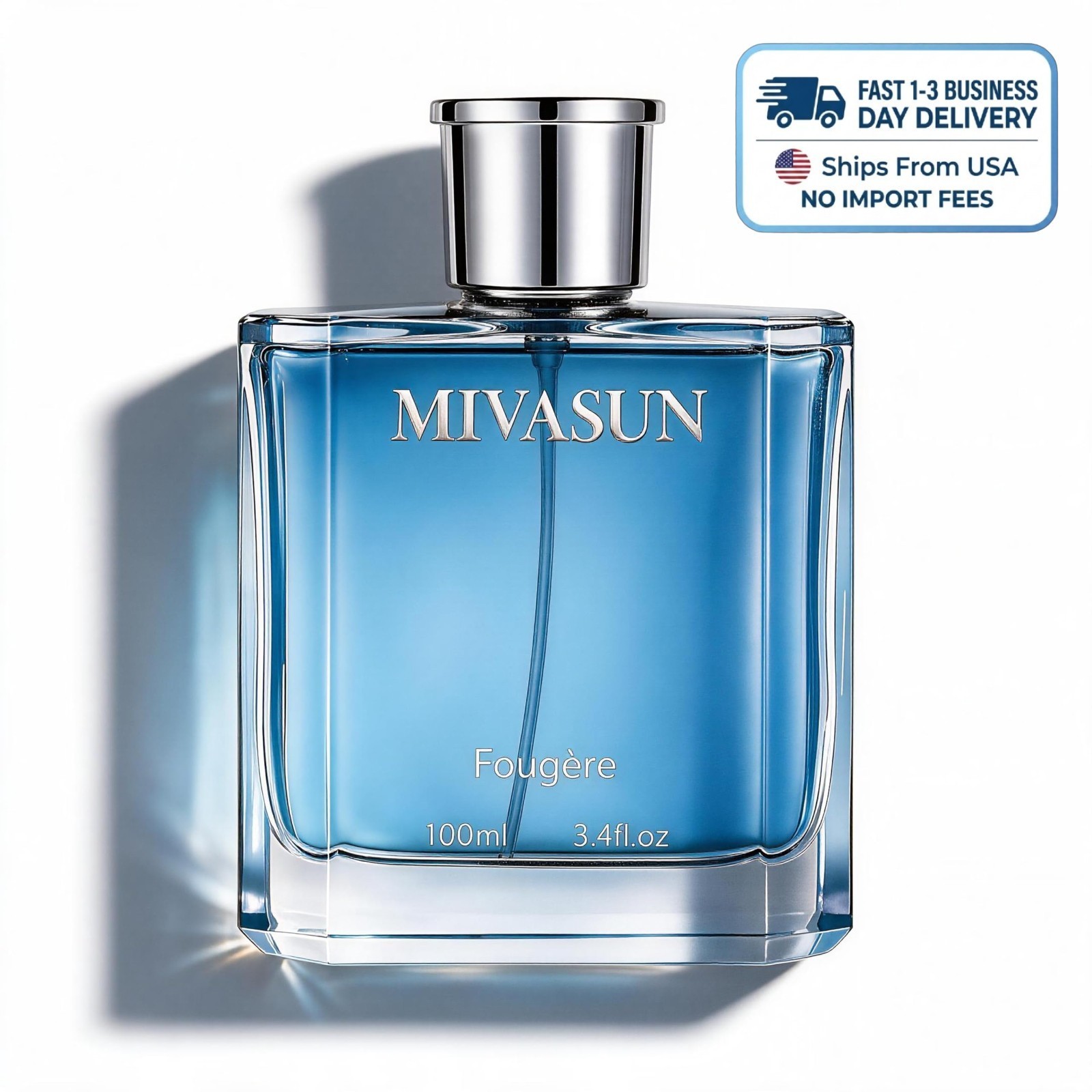 Men\'s Luxury Cologne 100ml 3.4oz, Woody Aromatic Eau de Parfum, Long Lasting