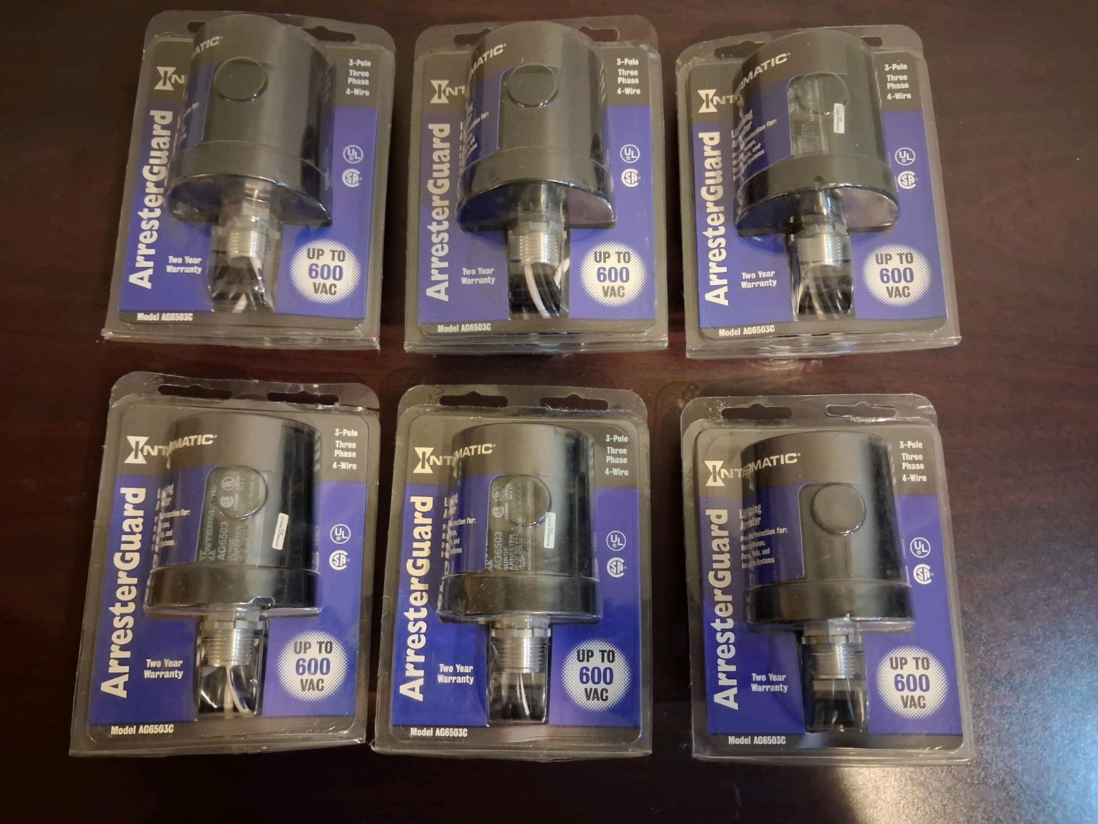 Intermatic ArresterGuard Surge Protective Lightning Arrester AG6503C3 *Lot Of 6* Intermatic ArresterGuard Surge Protective Lightning Arrester AG6503C3 *Lot Of 6*