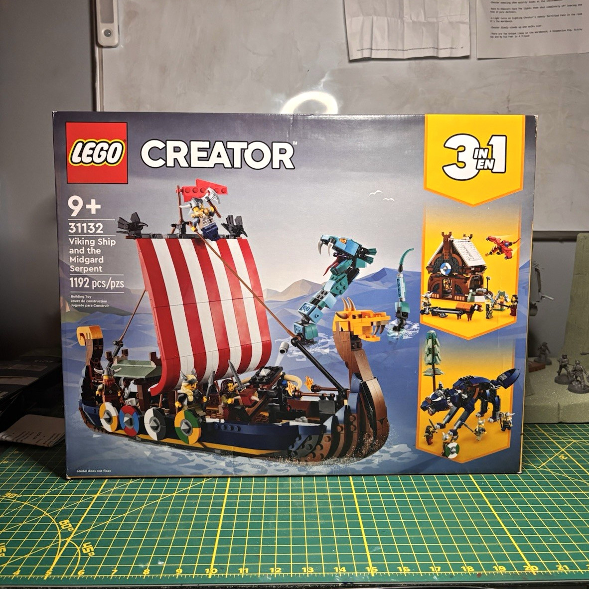 LEGO Creator 3 in 1 31132 Viking Ship & Midgard Serpent Set 1192 pcs LEGO Creator 3 in 1 31132 Viking Ship & Midgard Serpent Set 1192 pcs