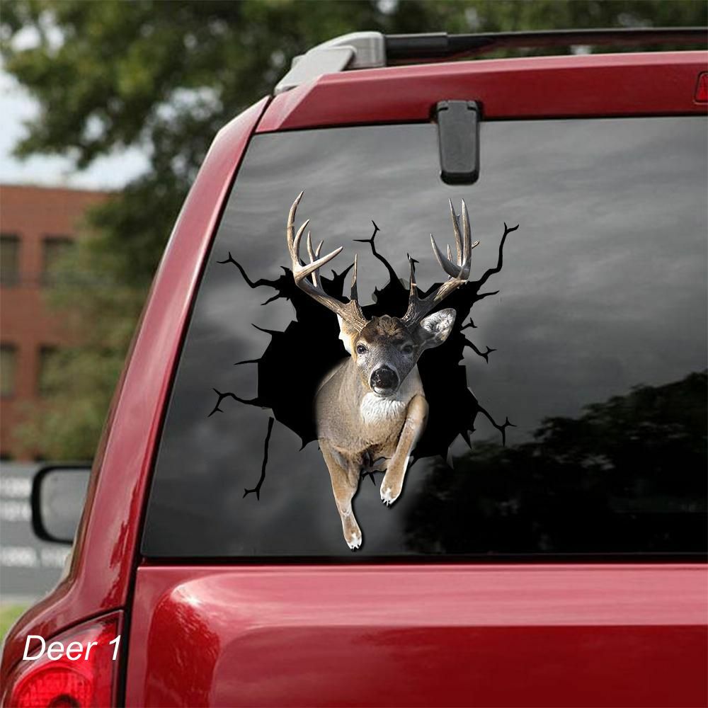 LARGE-SIZED CAR DECALS - DEER - 2 CHOICES
