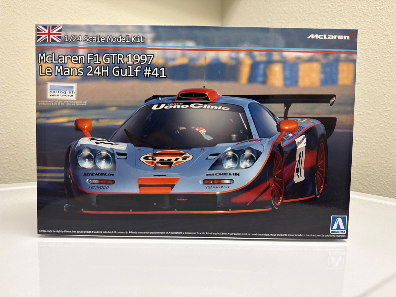 Aoshima 1/24 McLaren F1 GTR 1997 Le Mans 24H Gulf #41