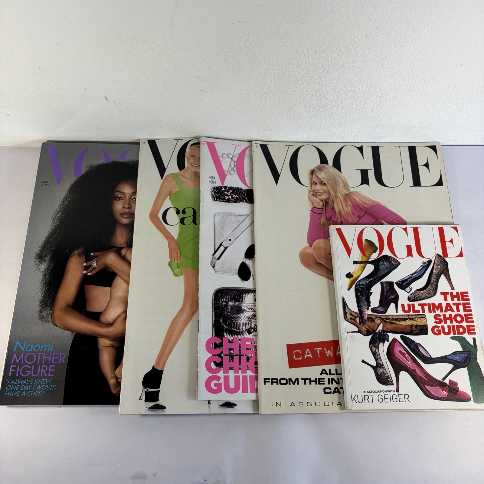 Vogue UK British magazine supplement bundle lot Inserts 90s 00s