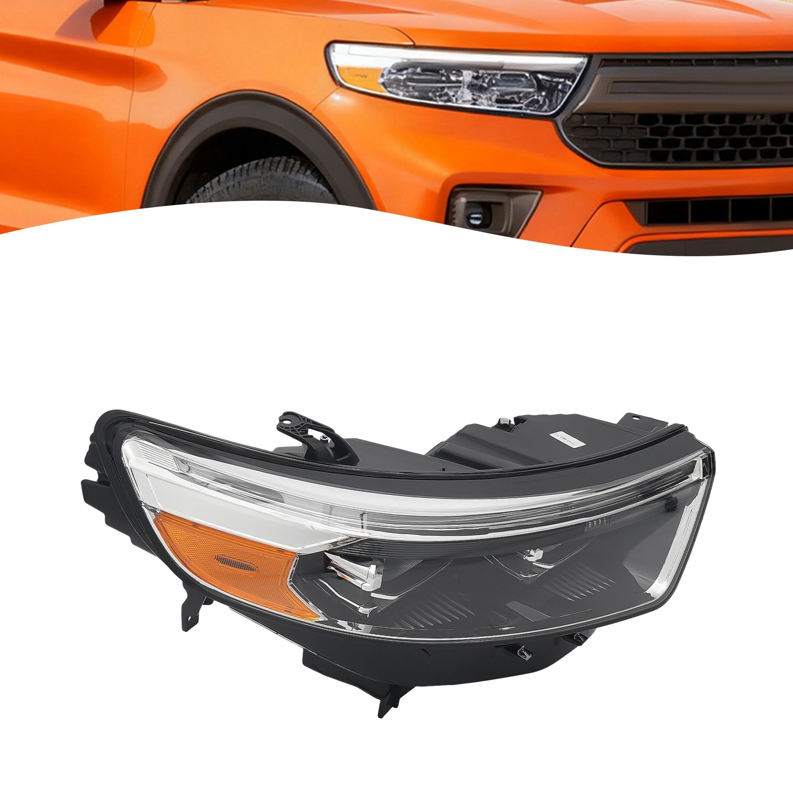For 2020-2024 Ford Explorer XLT/Limited Headlight Full LED Headlamp Passenger RH