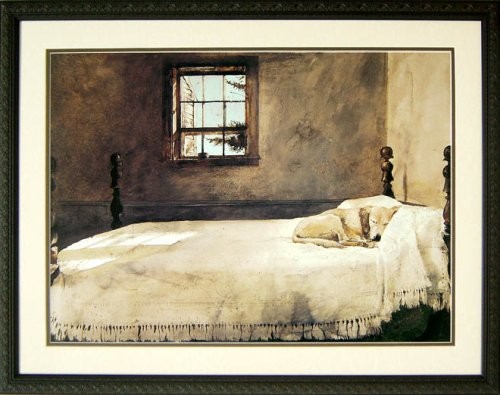 Master Bedroom Framed Print by Andrew Wyeth 32x24.