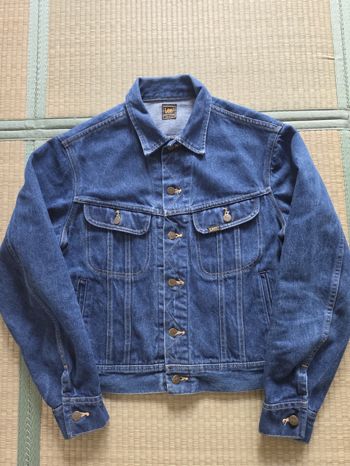 Vintage 70s80s Lee Riders Denim Jacket USA Made Dark Wash Mens Med PATD-153438 Vintage 70s80s Lee Riders Denim Jacket USA Made Dark Wash Mens Med PATD-153438