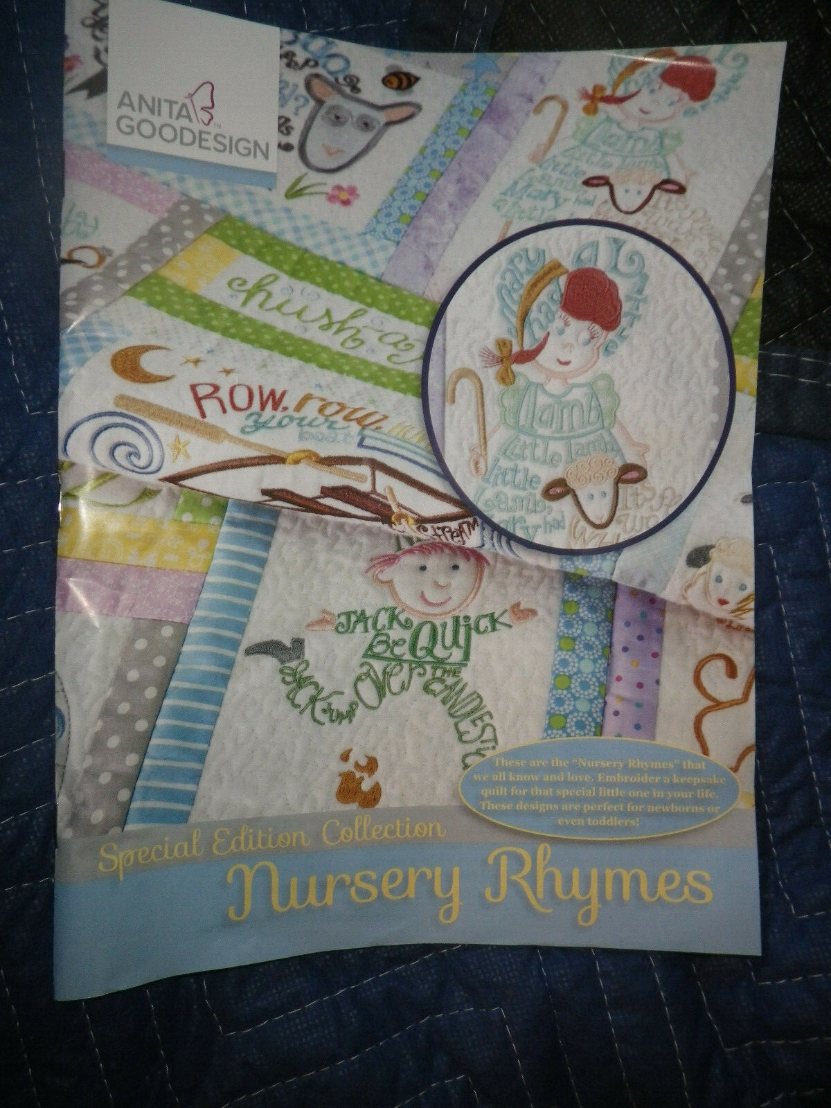 Anita Goodesign Embroidery Designs Special Edition Nursery Rhymes BOOK AND CD Anita Goodesign Embroidery Designs Special Edition Nursery Rhymes BOOK AND CD