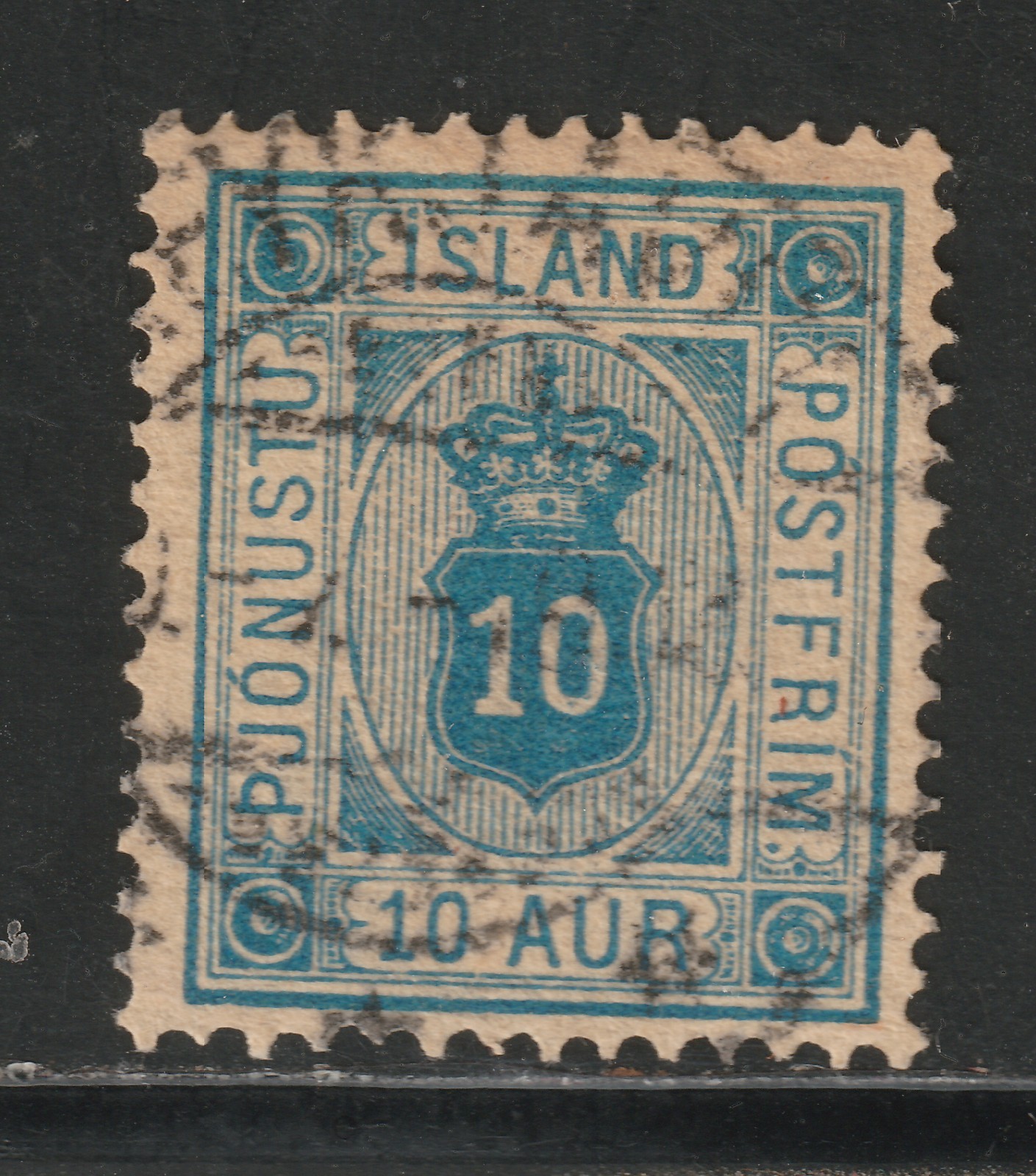 Iceland: Lot 143 - Official (1884 #O6 - VF - Used) 2025 Scott Cat. Val. $16.00 Iceland: Lot 143 - Official (1884 #O6 - VF - Used) 2025 Scott Cat. Val. $16.00
