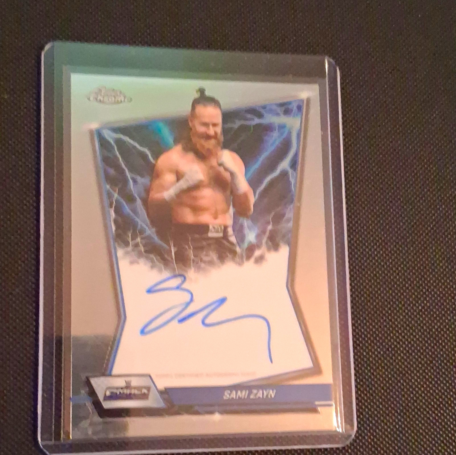 Topps 2026 Topps Chrome WWE Sami Zayn Blue Brand Autographs #BBA-SAM