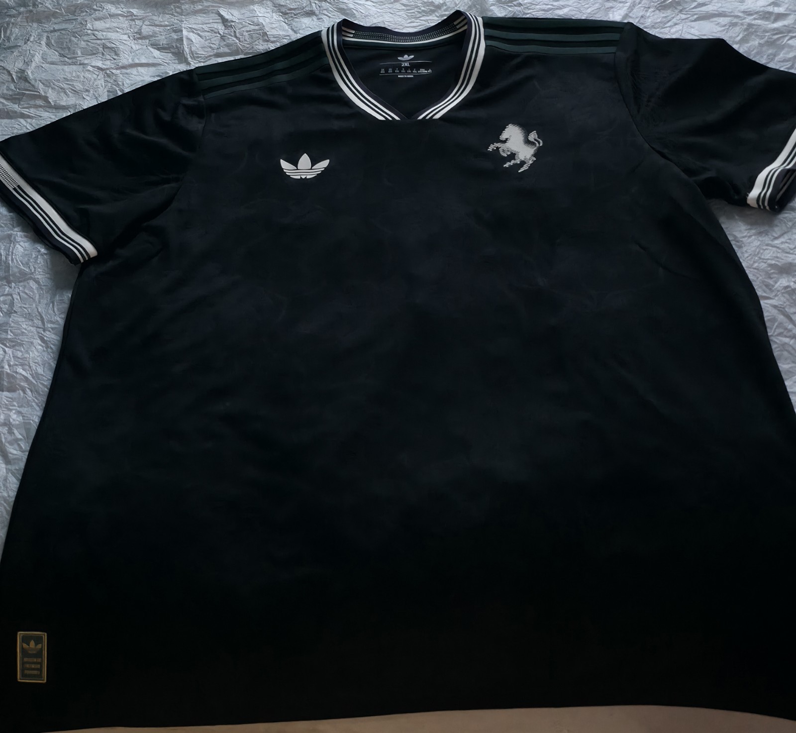 Adidas Juventus 25/26 Third Authentic Jersey Black Men’s Size 2XL Mens KC3487