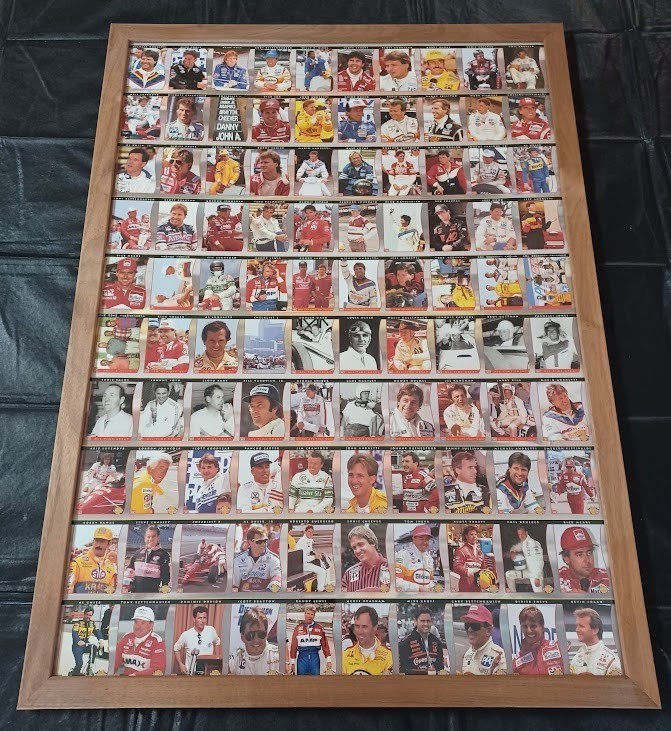 1992 All World PPG Indy Car - FRAMED Uncut Card Sheet Set - RARE 1992 All World PPG Indy Car - FRAMED Uncut Card Sheet Set - RARE