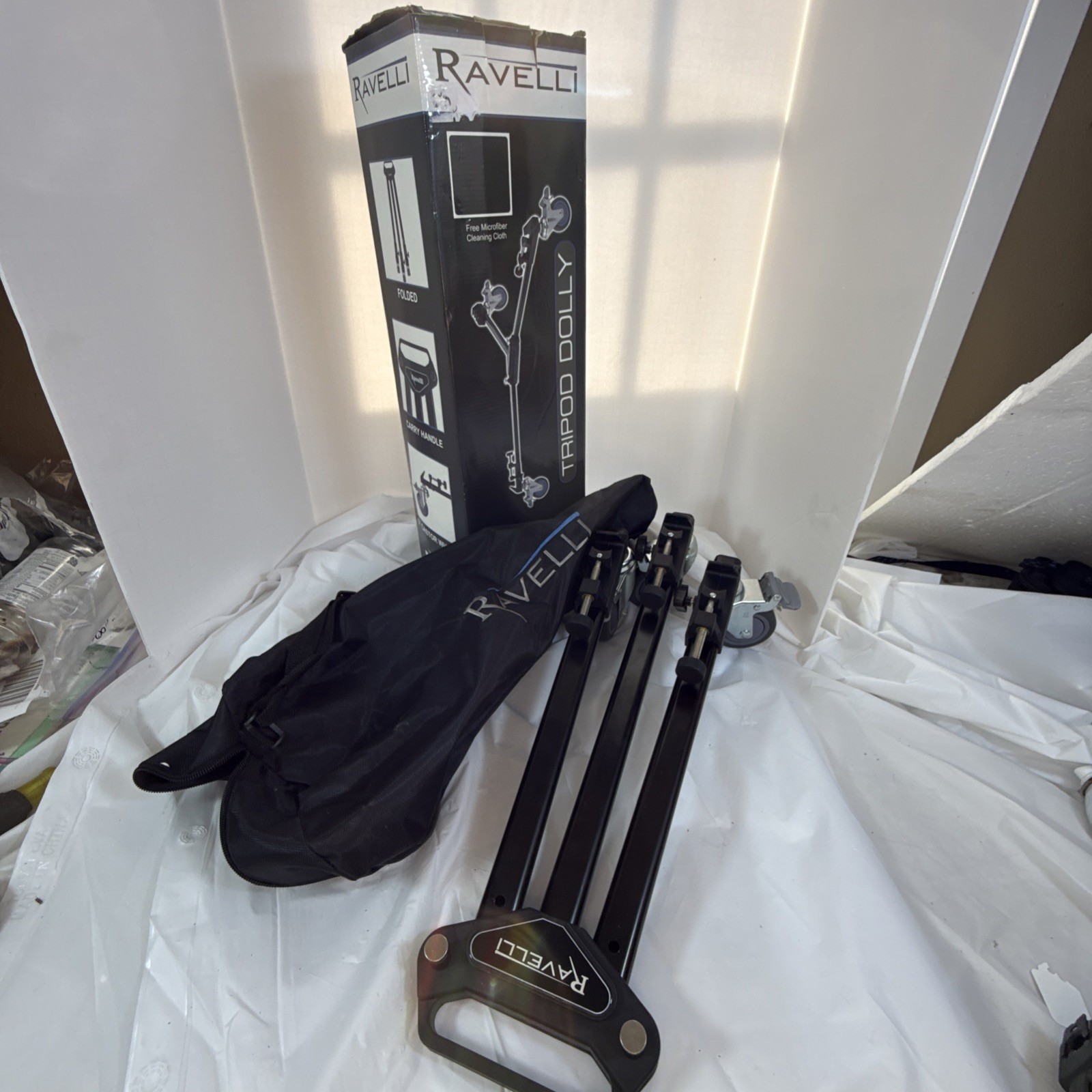 Ravelli ATD Heavy Duty Professional Photo Tripod Dolly with 3\