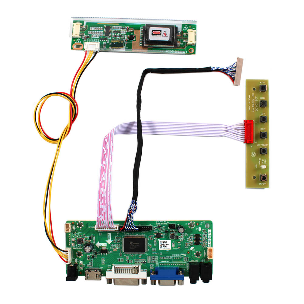 VGA DVI HD LCD Controller Board For 15