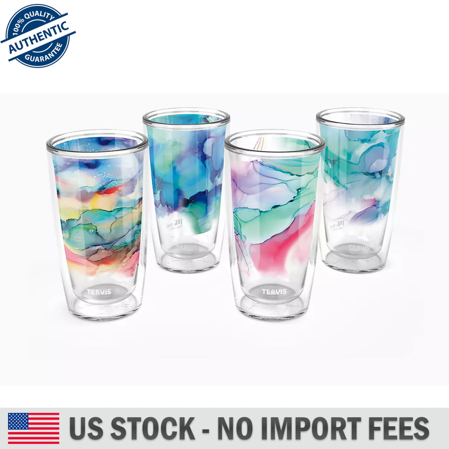 Tervis Inkreel - Teal Tranfsformation Collection, 16oz Tumbler Set of 4, 1480403 Tervis Inkreel - Teal Tranfsformation Collection, 16oz Tumbler Set of 4, 1480403