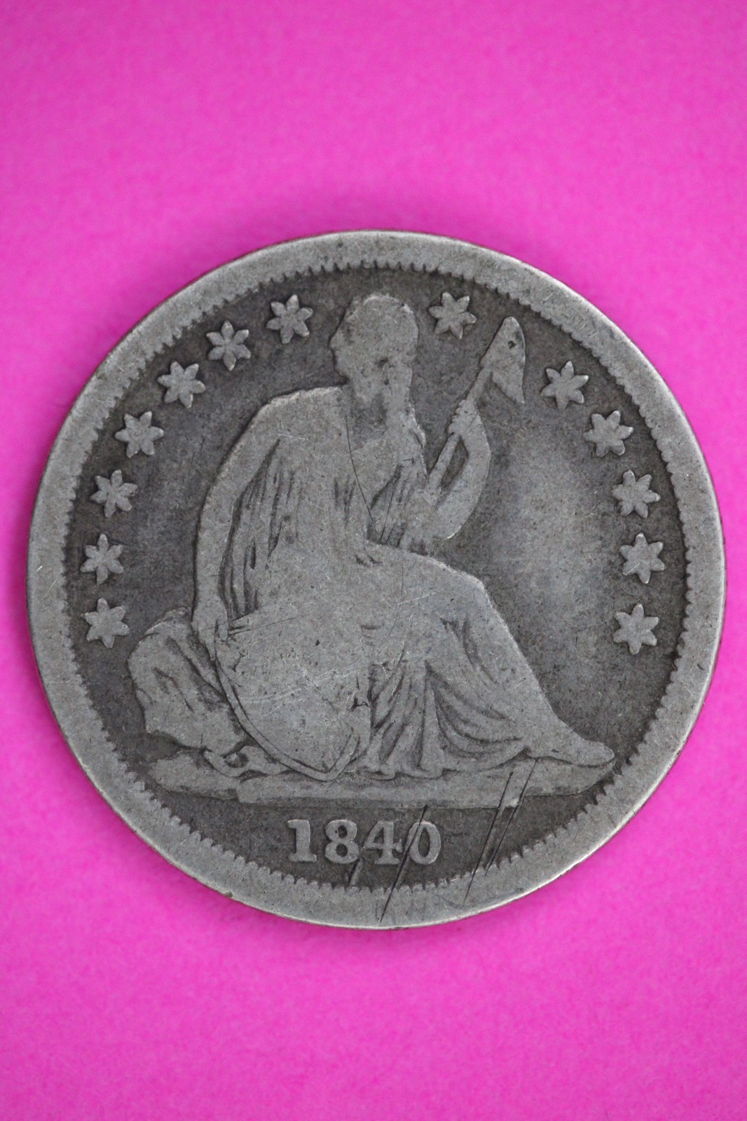 1840 O No Drapery Seated Liberty Silver Dime Guaranteed Authentic Coin 2885