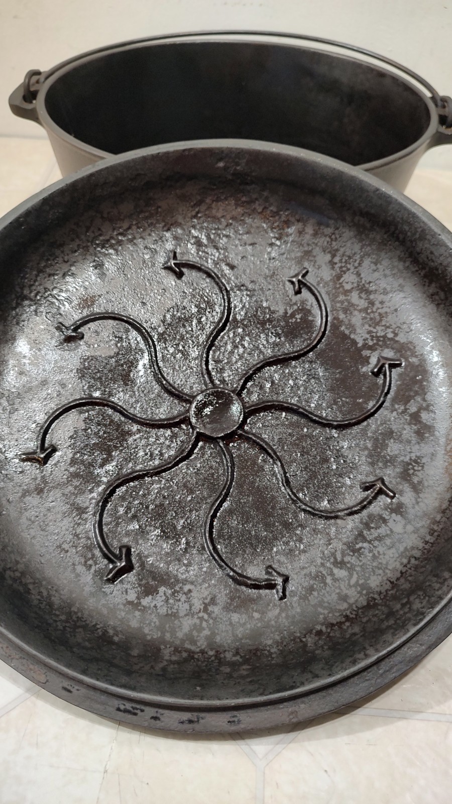 VTG Ozark #8 Crescent Foundry Cast Iron 10 VTG Ozark #8 Crescent Foundry Cast Iron 10