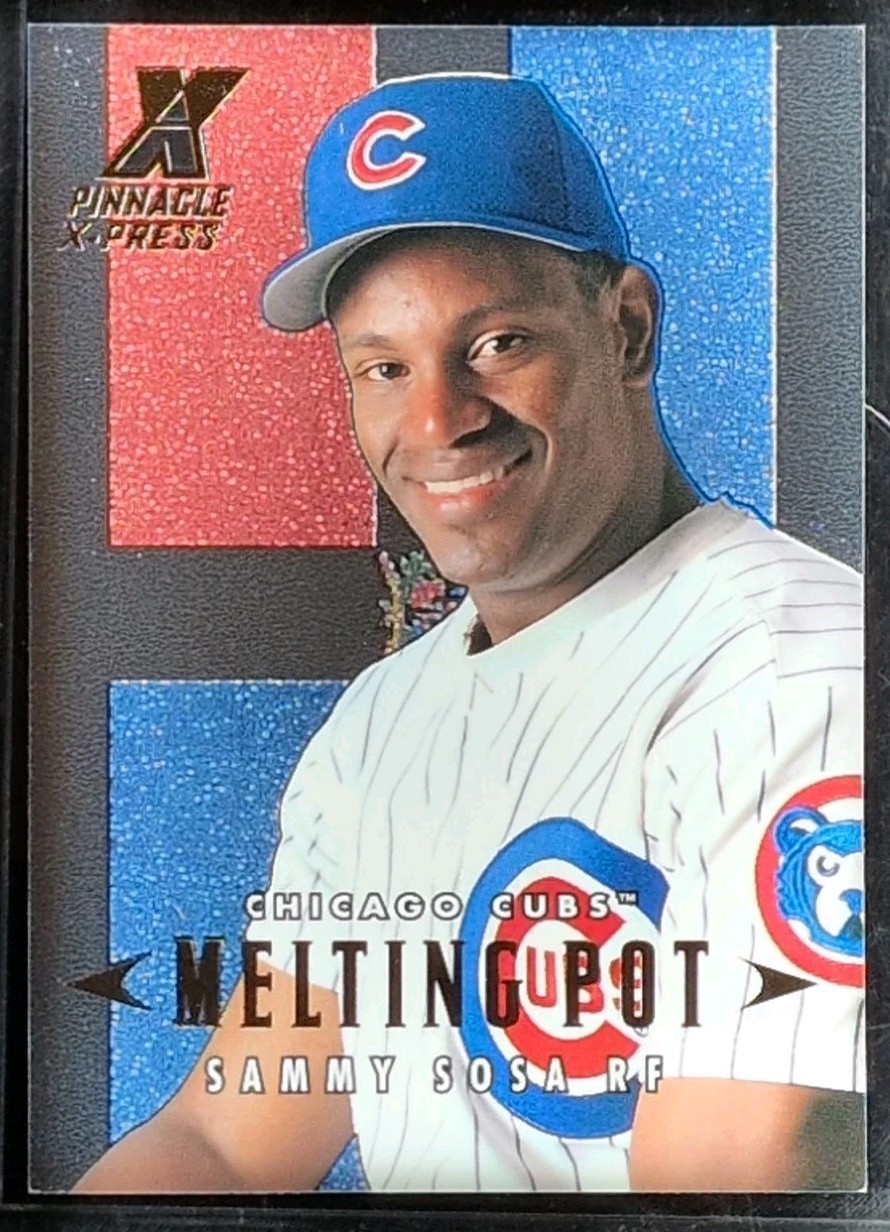 1997 Pinnacle X-Press - Melting Pot Sammy Sosa #16 /500 1997 Pinnacle X-Press - Melting Pot Sammy Sosa #16 /500