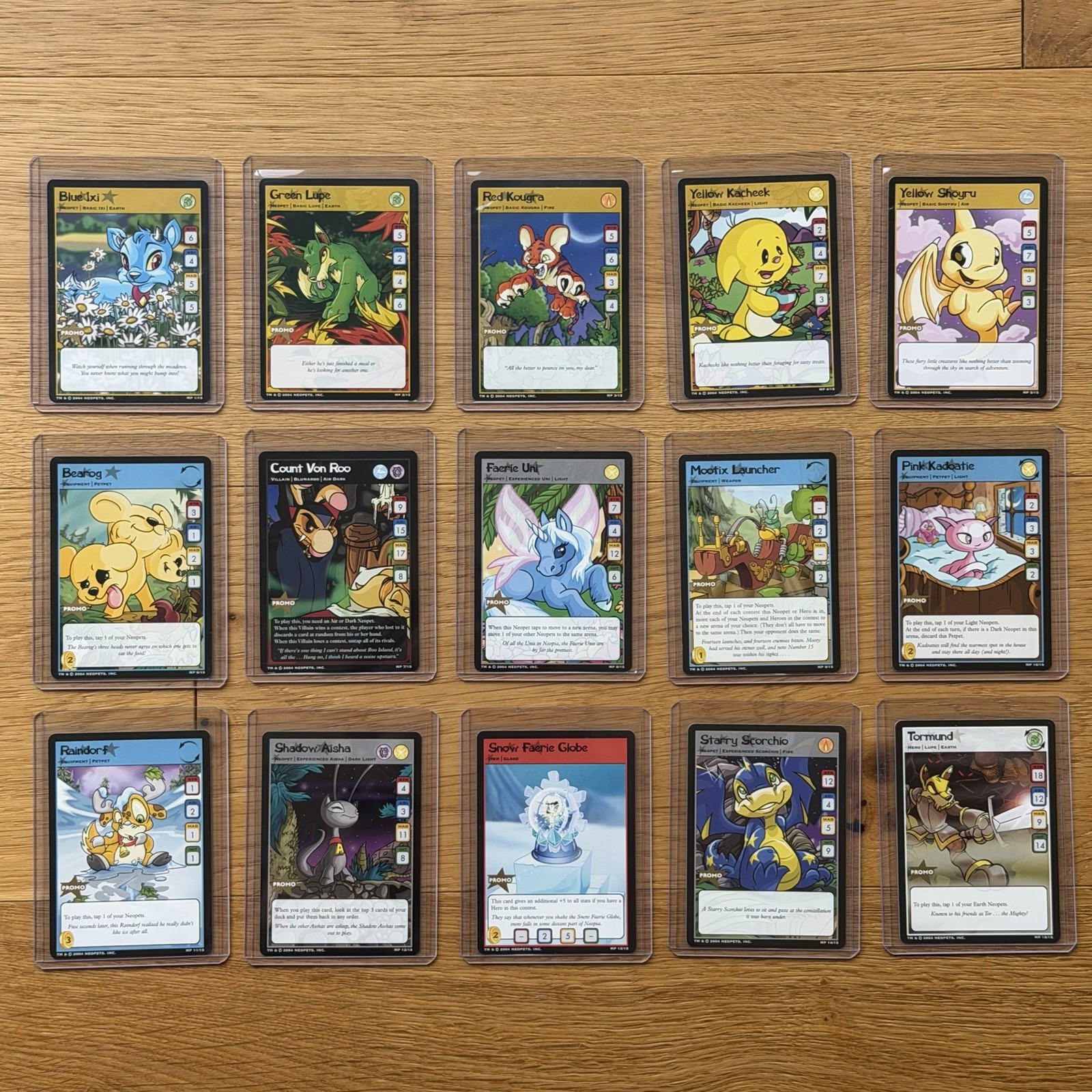 NM Neopets TCG McDonalds Promo Complete Set of 15 (WoTC / 2004) NM Neopets TCG McDonalds Promo Complete Set of 15 (WoTC / 2004)