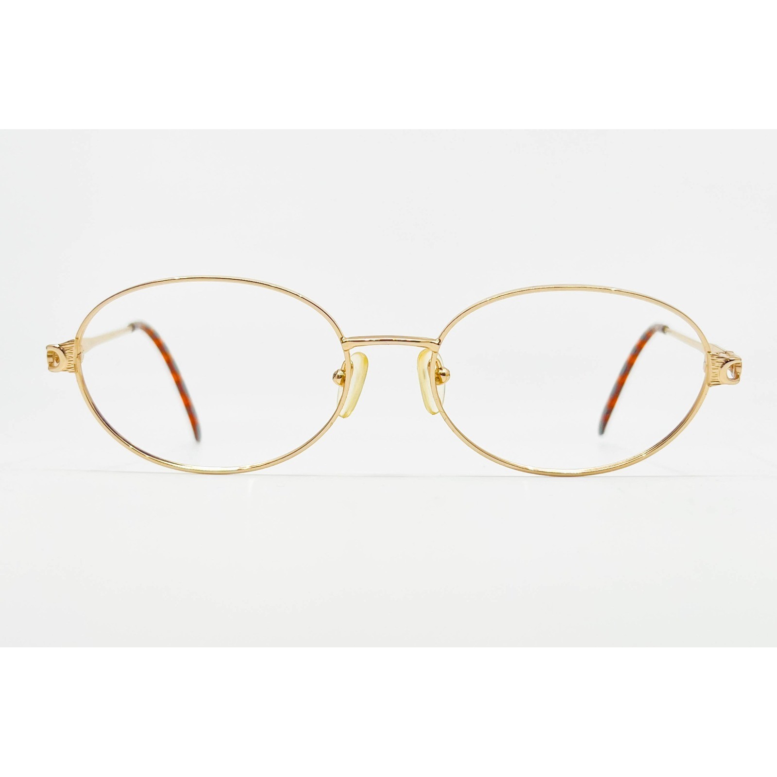 Bobbie Brooks Eyeglasses Women Gold Jill Oval Metal Frames 54-17-140