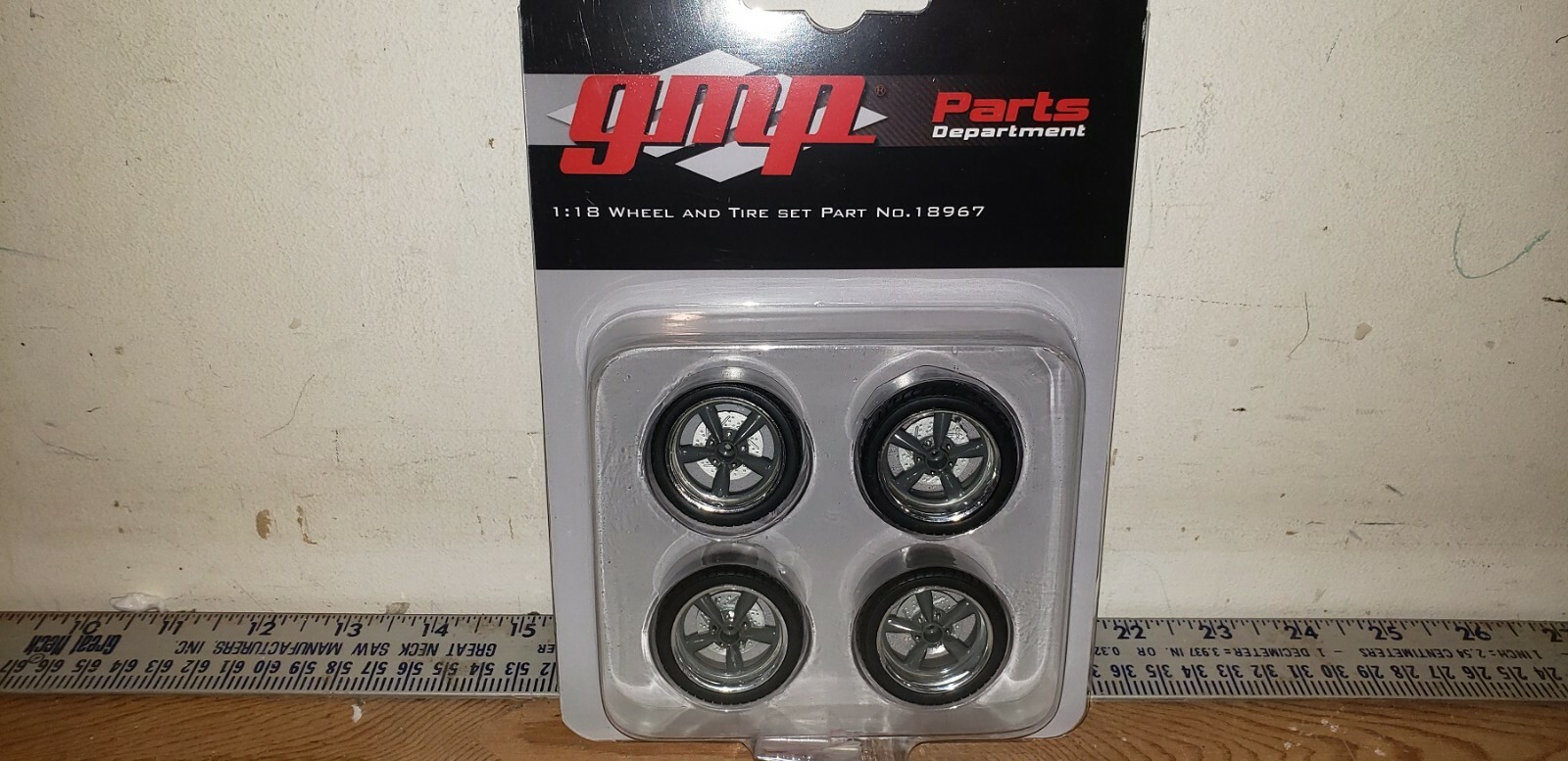1:18  GMP STREET FIGHTER BILLET WHEELS - DARK GREY SPOKES - 18967- BEST PRICING
