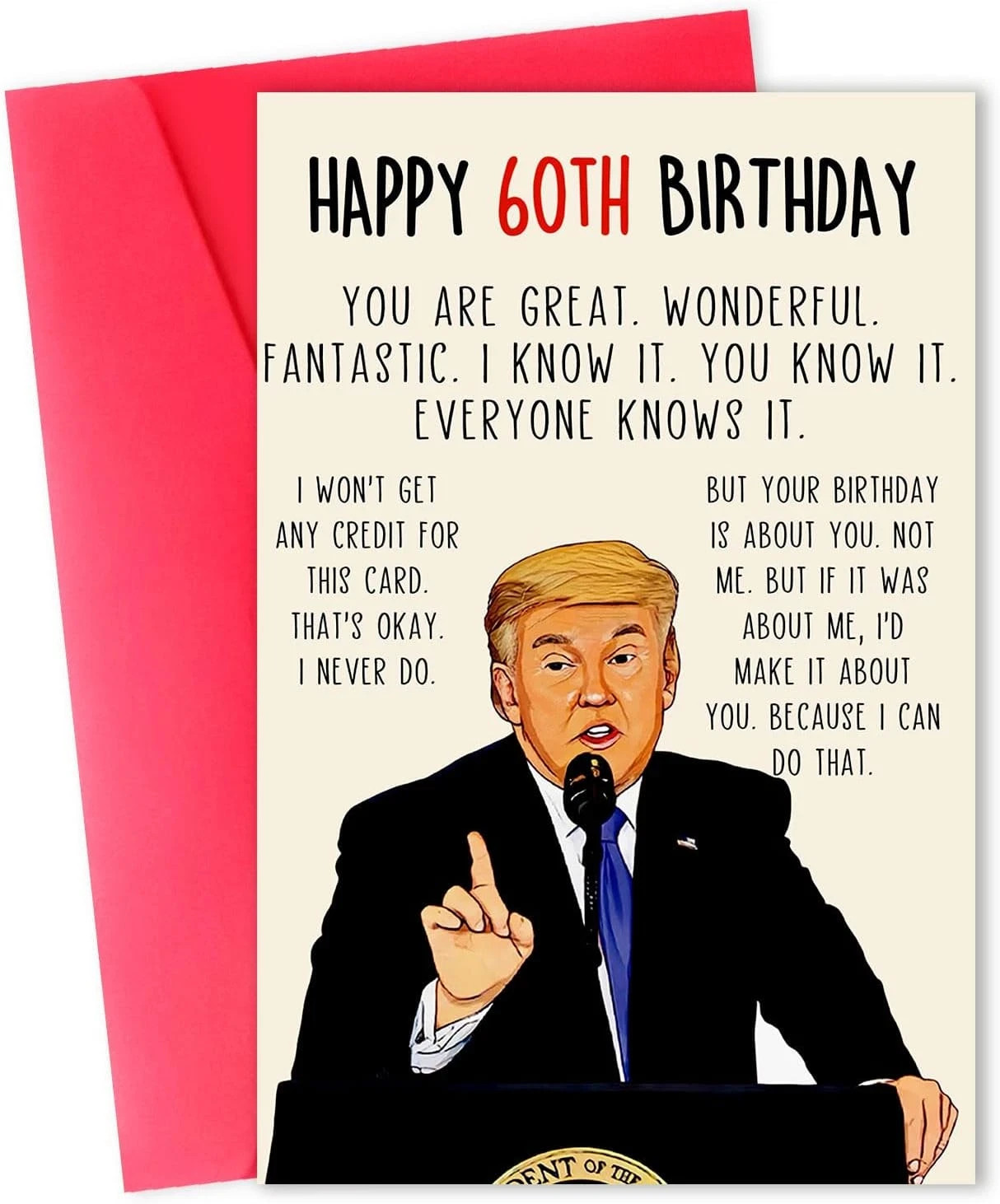 Funny 60Th Birthday Card, Naughty 60Th Birthday Gifts Cards for Men Women, Great