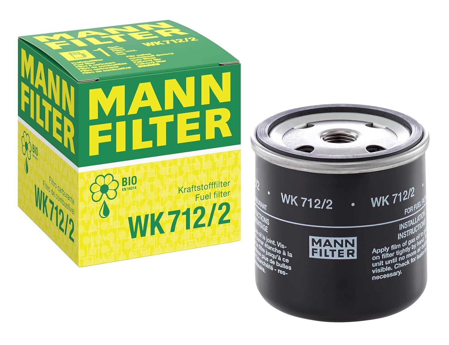Mann Filter WK712/2 Spin-On Fuel Filter