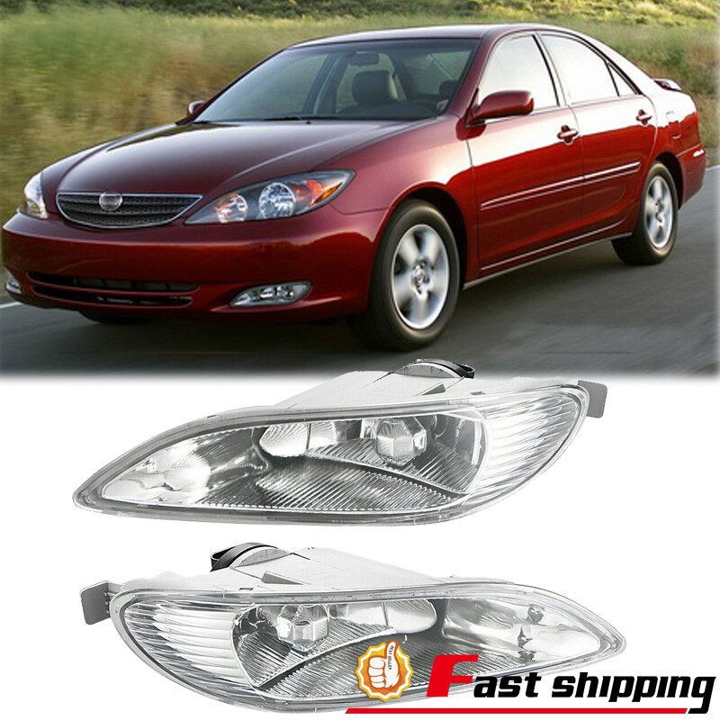 Fit Toyota Corolla 2005-2008 Camry 2002-2004 Clear Lens Fog Light Lamp W/ Bulbs