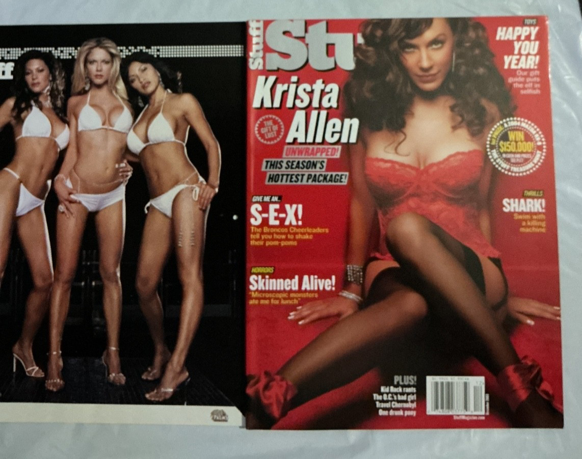 STUFF Magazine #49  December 2003(KRISTA ALLEN) w/ Calendar Supplement, LEGO