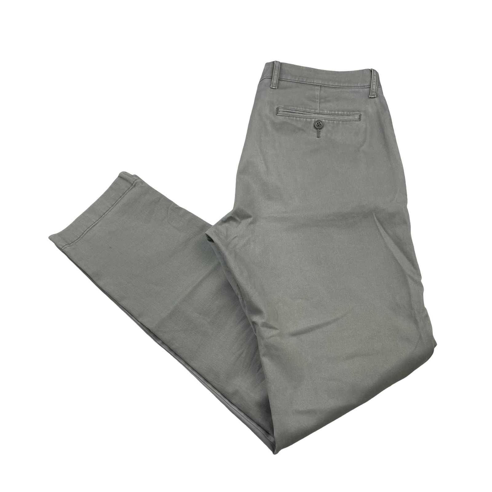 J.Crew Men’s 484 Slim Fit Cotton Stretch Flat Front Chino Pants Gray • 33x34