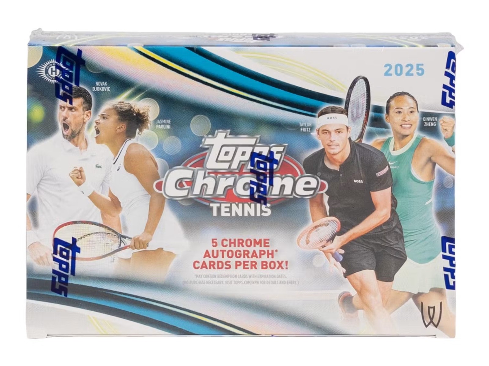 2025 Topps Chrome Tennis - Delight Box - 5 Autograph Cards Per Box