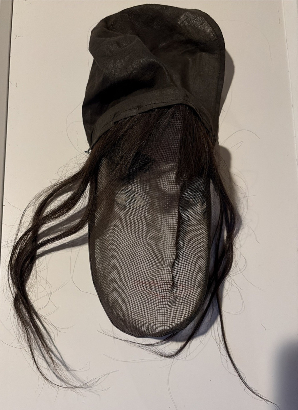 Antique Odd Fellows Ceremonial Mask Hand Painted Wire Mesh C. 1900 Antique Odd Fellows Ceremonial Mask Hand Painted Wire Mesh C. 1900