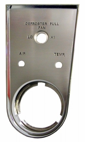 1958-1962 Corvette Plate Heater Clock Console
