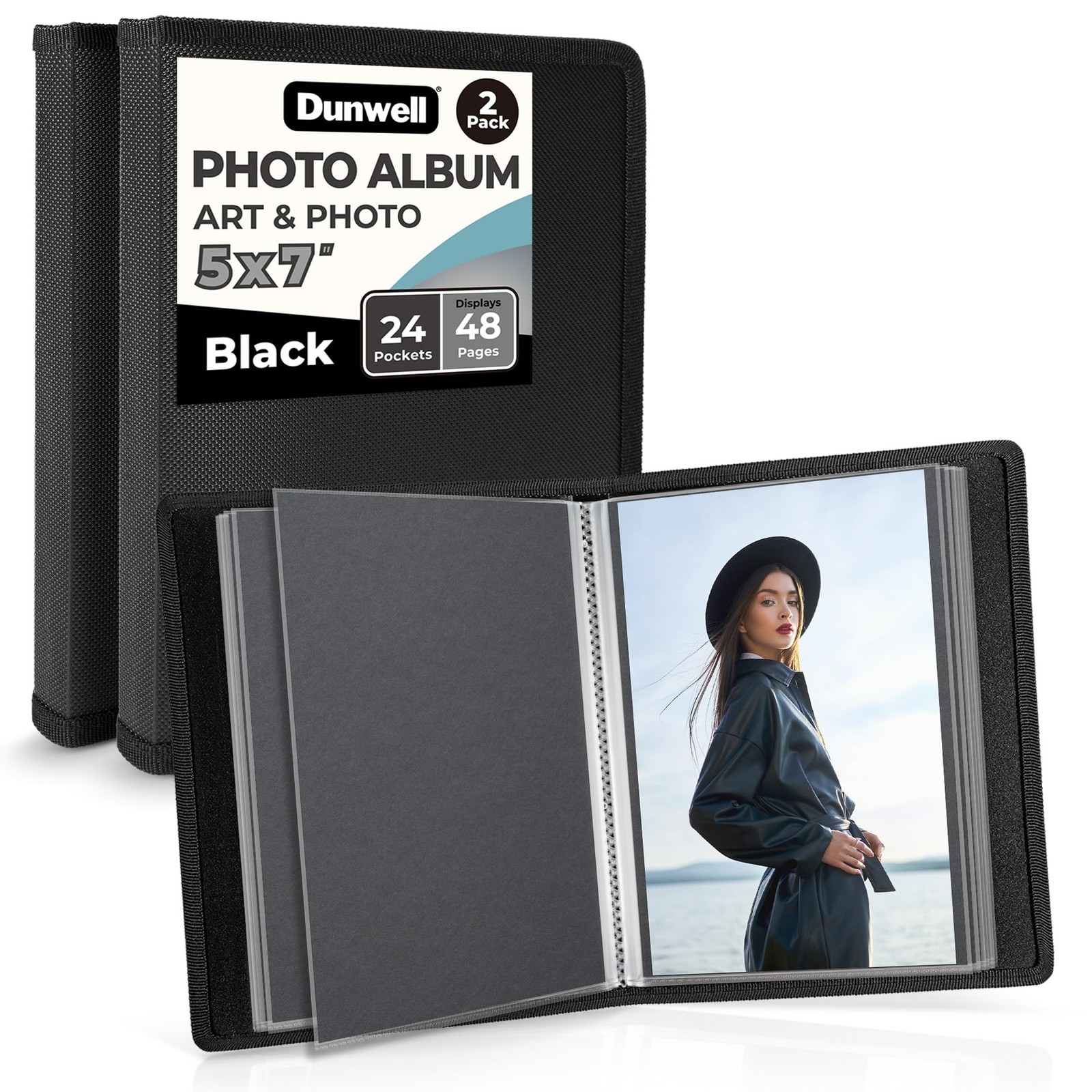 Dunwell Small Photo Album 5x7 2Pack, Black, Mounting Paper 5 x 7 Photo & Art ... Dunwell Small Photo Album 5x7 2Pack, Black, Mounting Paper 5 x 7 Photo & Art ...