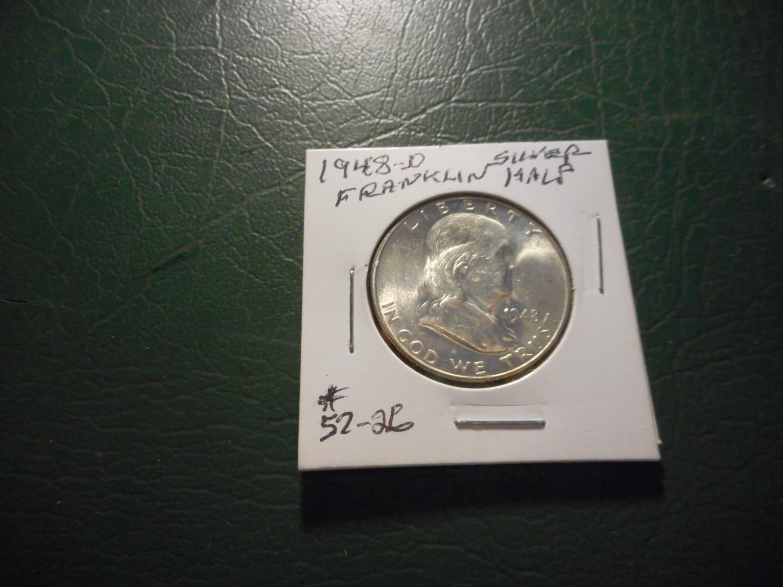 1948 -D Franklin Silver Half Dollar, Choice to Gem Uncirculated, #57-26