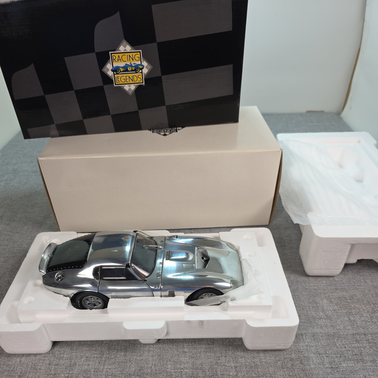 EXOTO All Chrome Shelby COBRA DAYTONA COUPE 1:18 DIE CAST CAR RACING LEGENDS EXOTO All Chrome Shelby COBRA DAYTONA COUPE 1:18 DIE CAST CAR RACING LEGENDS