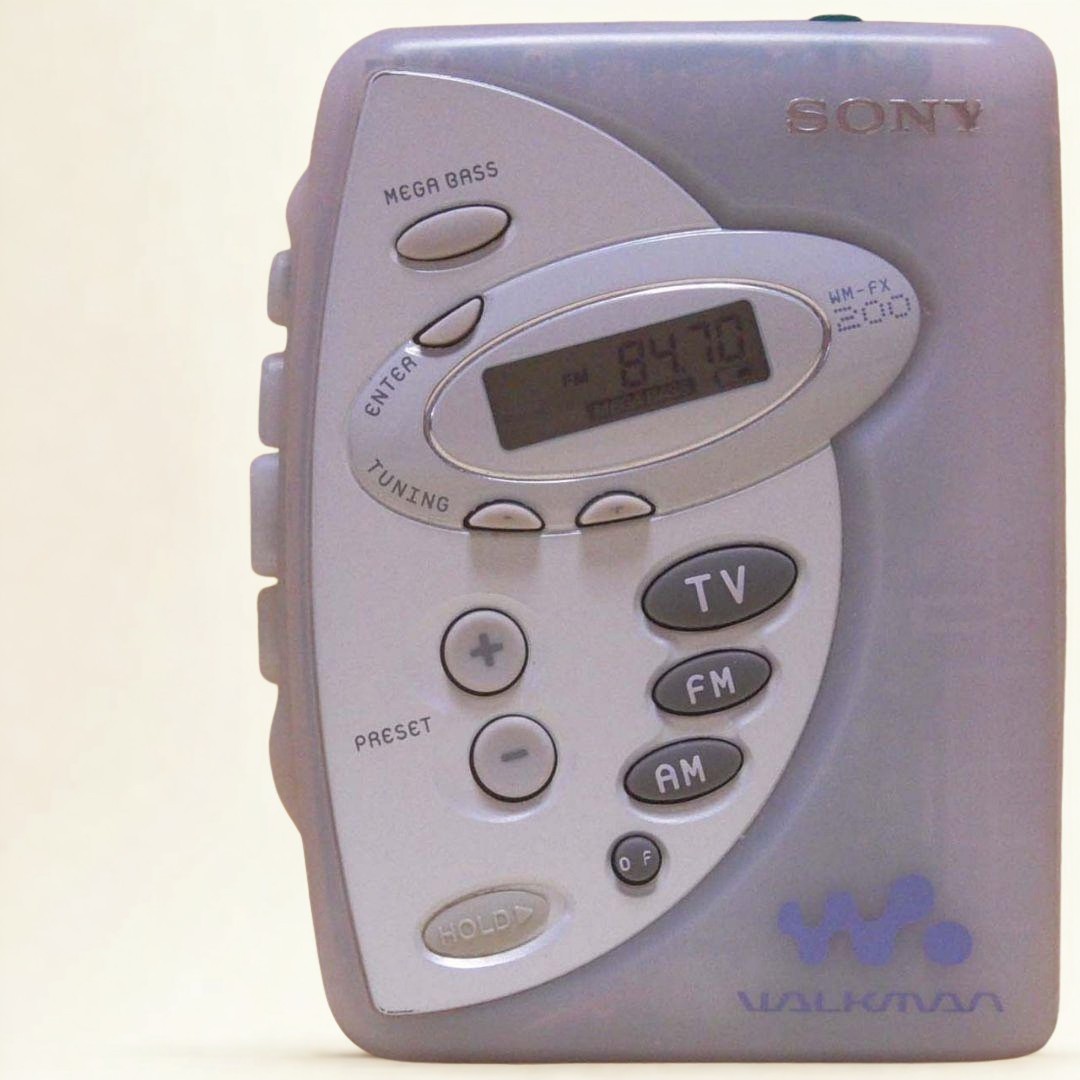 Sony TCM-F48 Mono Cassette Recorder AM FM Radio Variable Speed Fully Functional