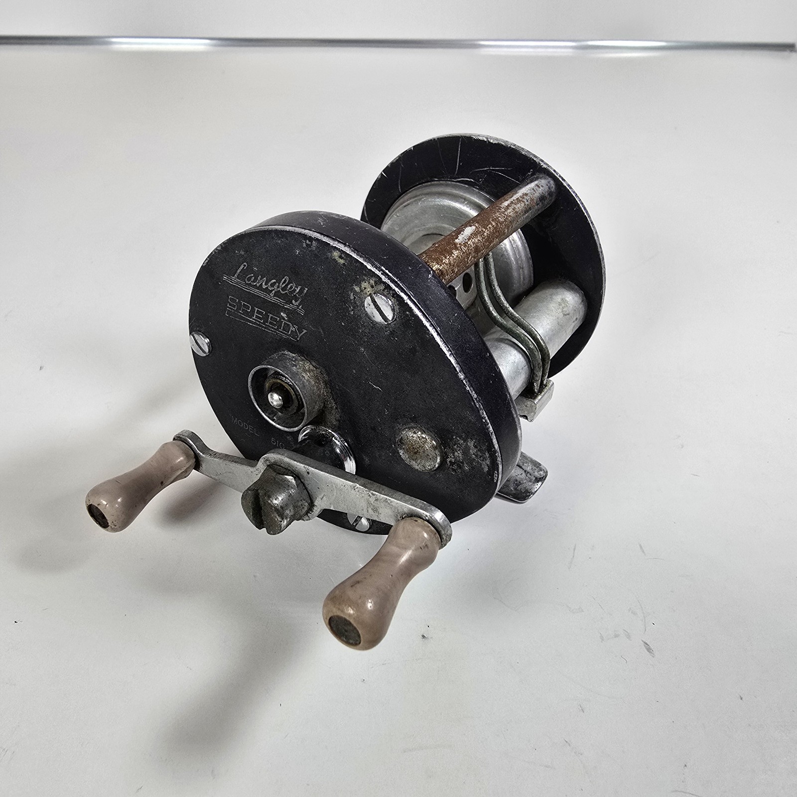Vintage Langley Speedy Model 510 Baitcasting Fishing Reel Made in USA