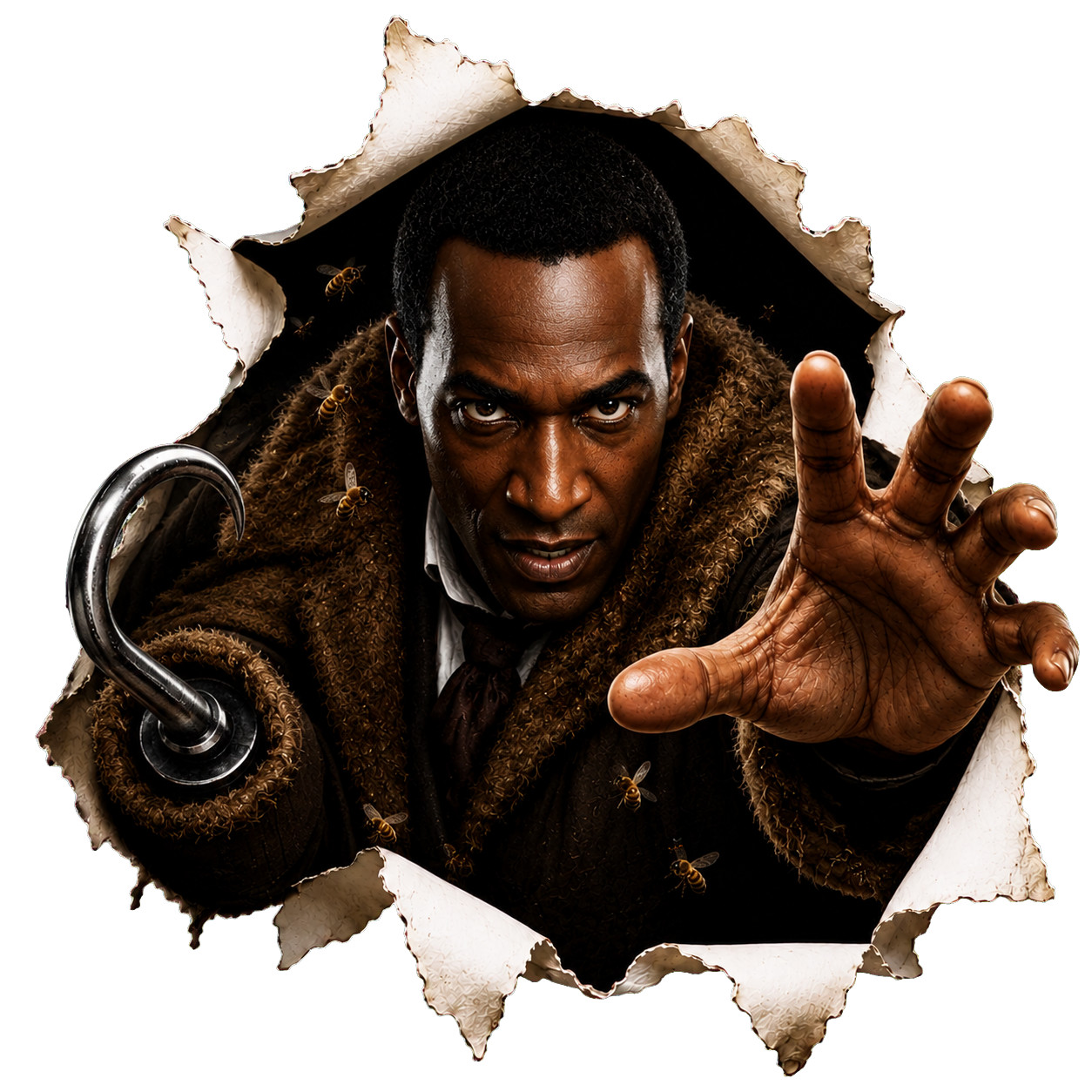 Candyman Horror Sticker Hook Hand Bees Peekaboo Classic Movie Vinyl Decal