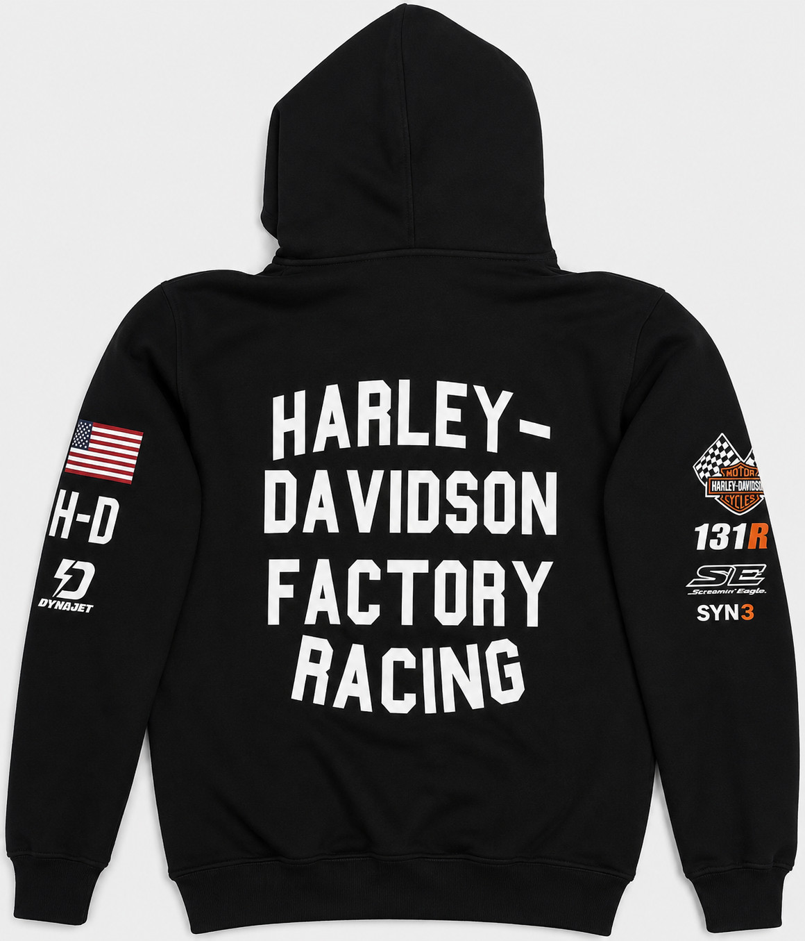 2026 Harley Davidson BLACK Factory Racing Team: Hoodie Fast Johnnie new 2026 Harley Davidson BLACK Factory Racing Team: Hoodie Fast Johnnie new