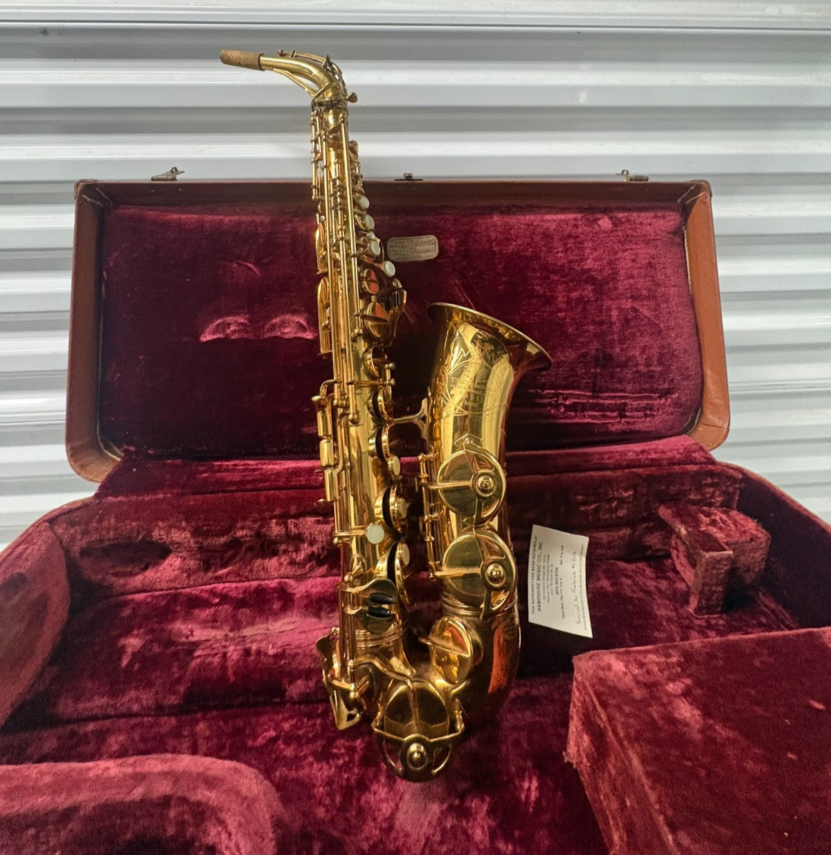 Vintage SML Alto Saxophone Strasser Marigaux Paris France Gold RHS