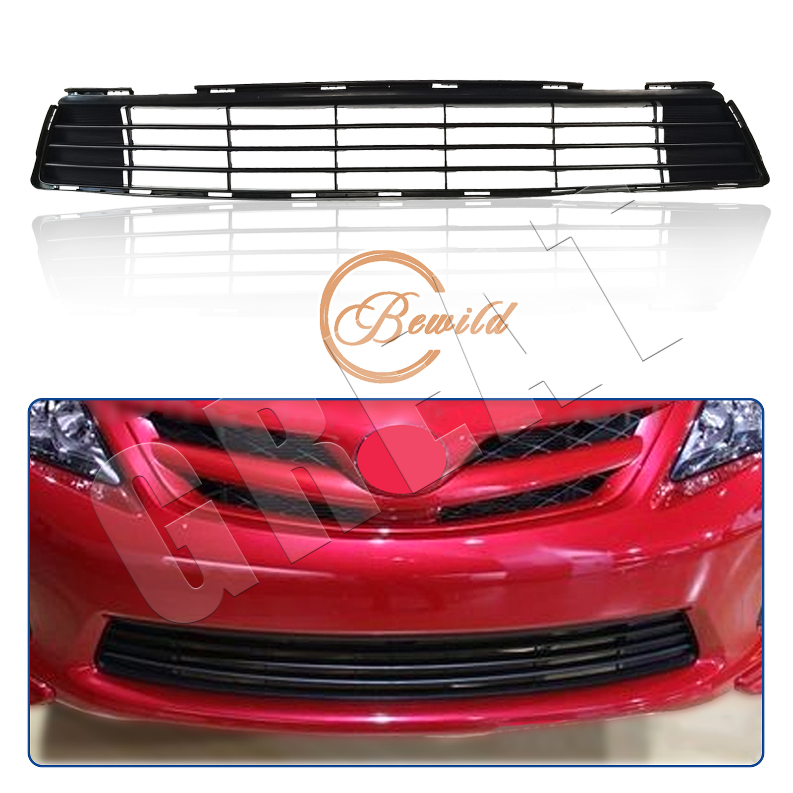 For 2011 2012 2013 Toyota Corolla Front Bumper Lower Grille TO1036125 5311202280 For 2011 2012 2013 Toyota Corolla Front Bumper Lower Grille TO1036125 5311202280