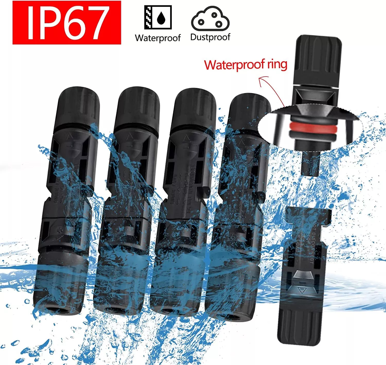 10/20 Pairs Solar Panel Connectors – Male & Female MC4 for DIY Solar Systems 10/20 Pairs Solar Panel Connectors – Male & Female MC4 for DIY Solar Systems