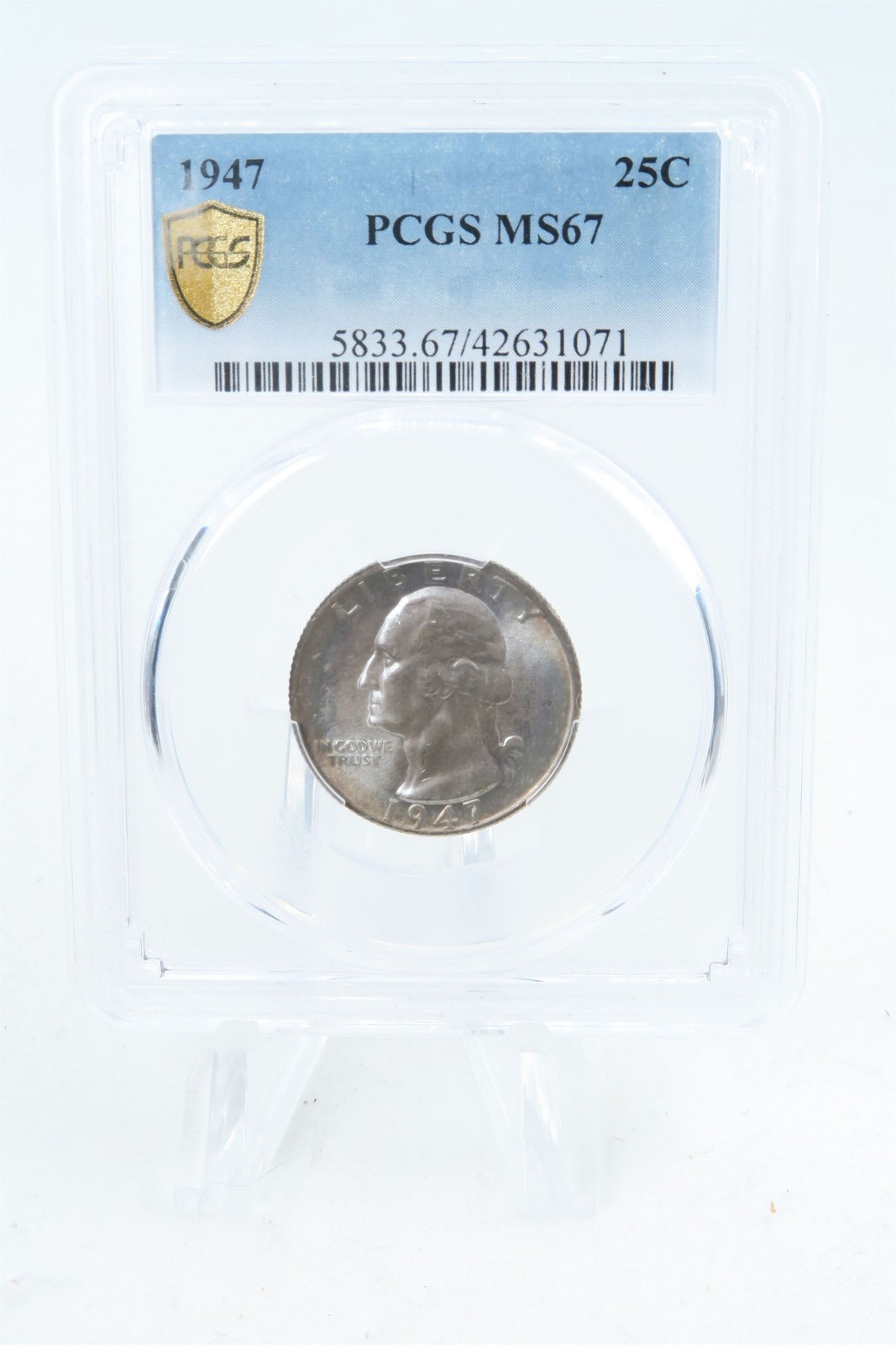 1947-P PCGS MS67 Washington Quarter Business Strike 25C
