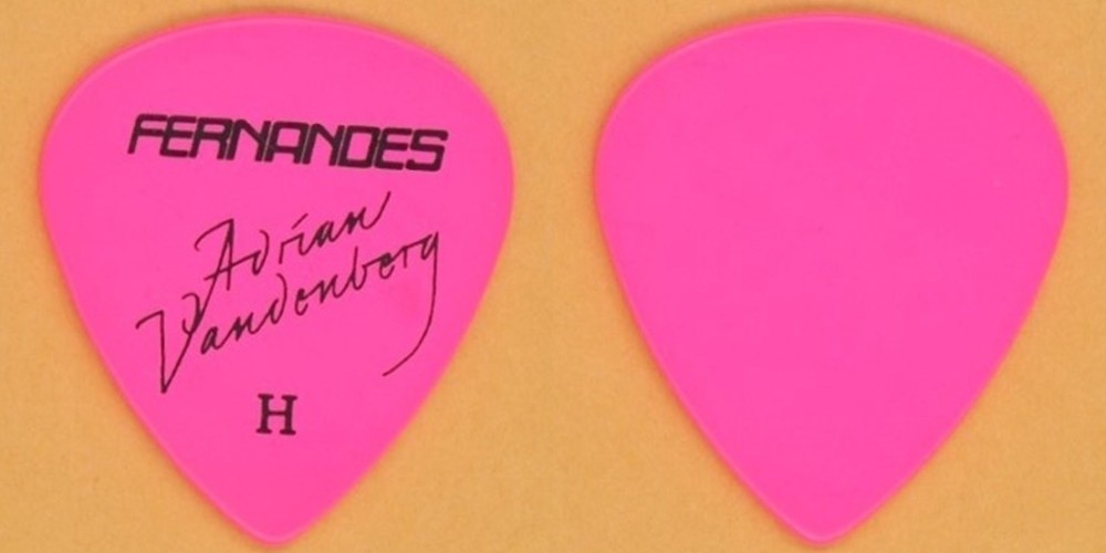 Vandenberg 1986 Alibi tour Adrian Vandenberg (Whitesnake) signature Guitar Pick