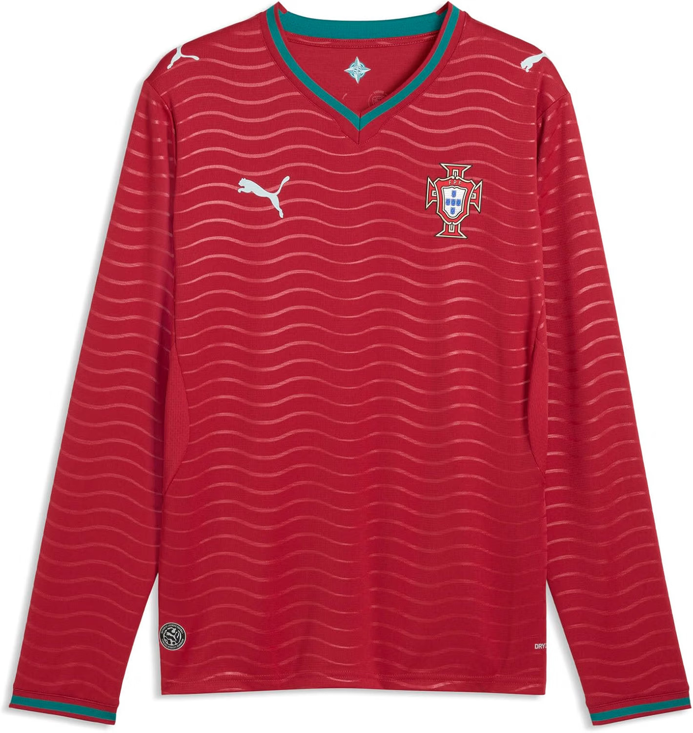 Puma Portugal 2026 Home Long Sleeve Replica Red Mens Jersey NEW