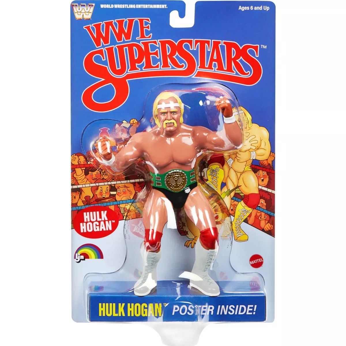 Mattel WWE LJN Superstars WAVE 6 Hulk Hogan w/ Belt PRE-ORDER GUARANTEED 80s
