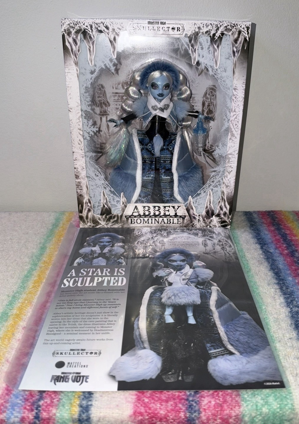 Monster High Skullector Abbey Bominable Fang Vote Doll NEWSOLD OUT