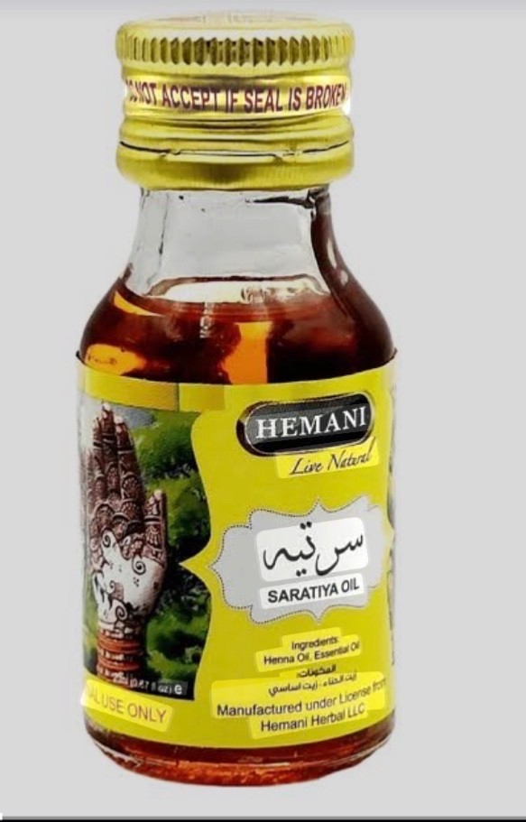 SARATIYA Hemani Henna Oil-essential oil Premium 20ml زيت سرتيه مثبت حنا