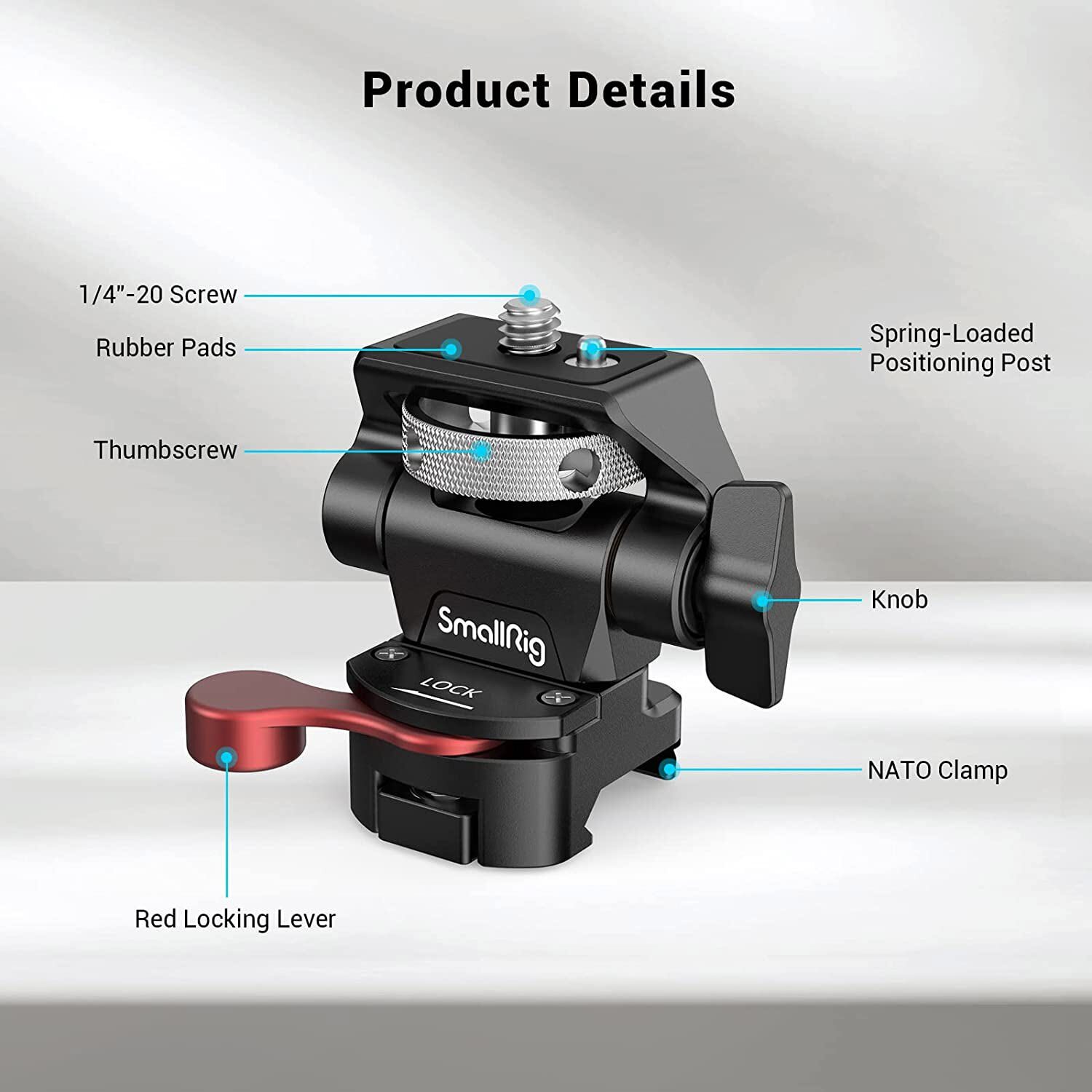 SmallRig Field Monitor Mount Monitor Holder Swivel and Tilt w/NATO Clamp 2906 SmallRig Field Monitor Mount Monitor Holder Swivel and Tilt w/NATO Clamp 2906