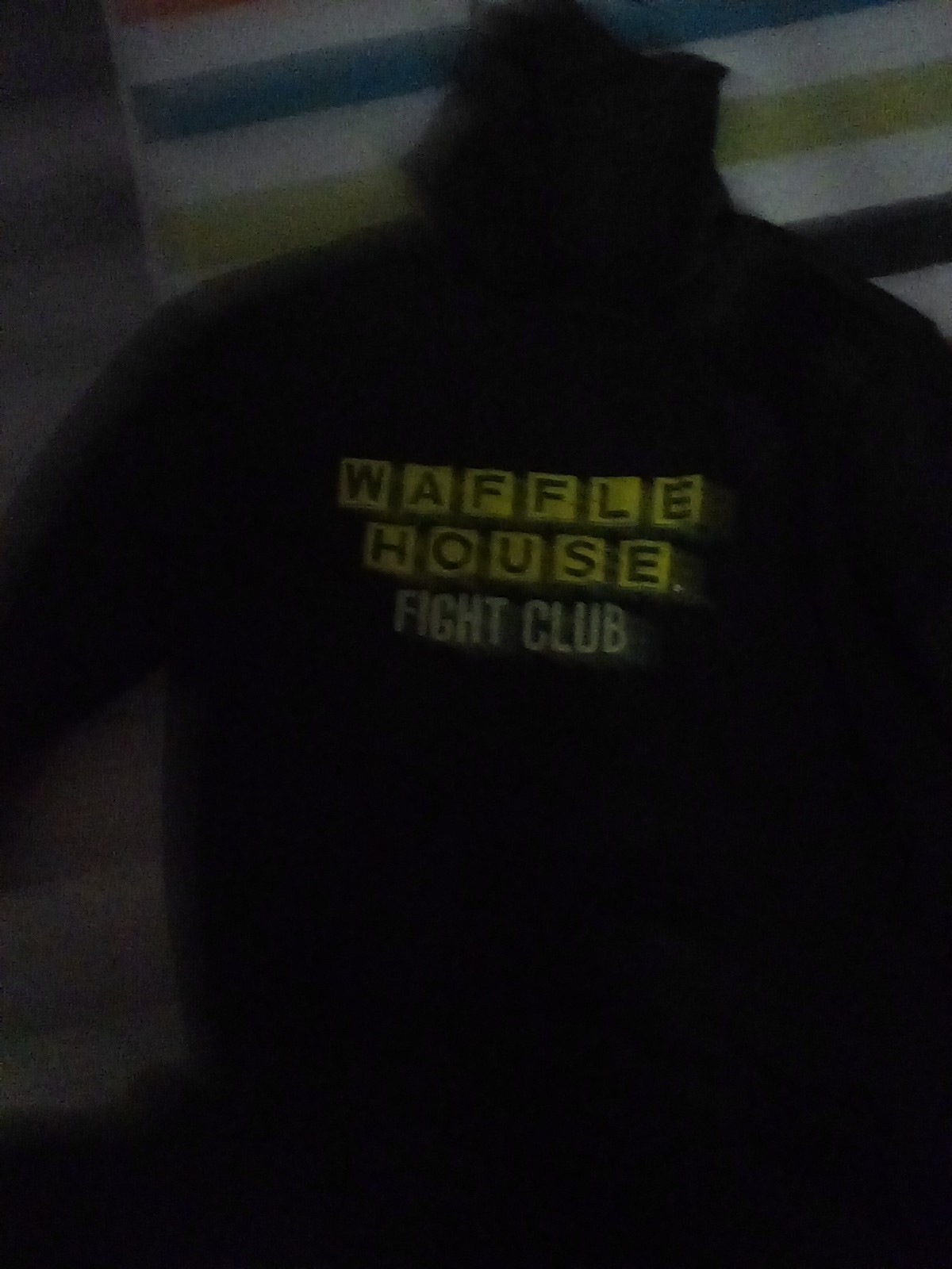 Waffle House Fight Club athletic hoodie