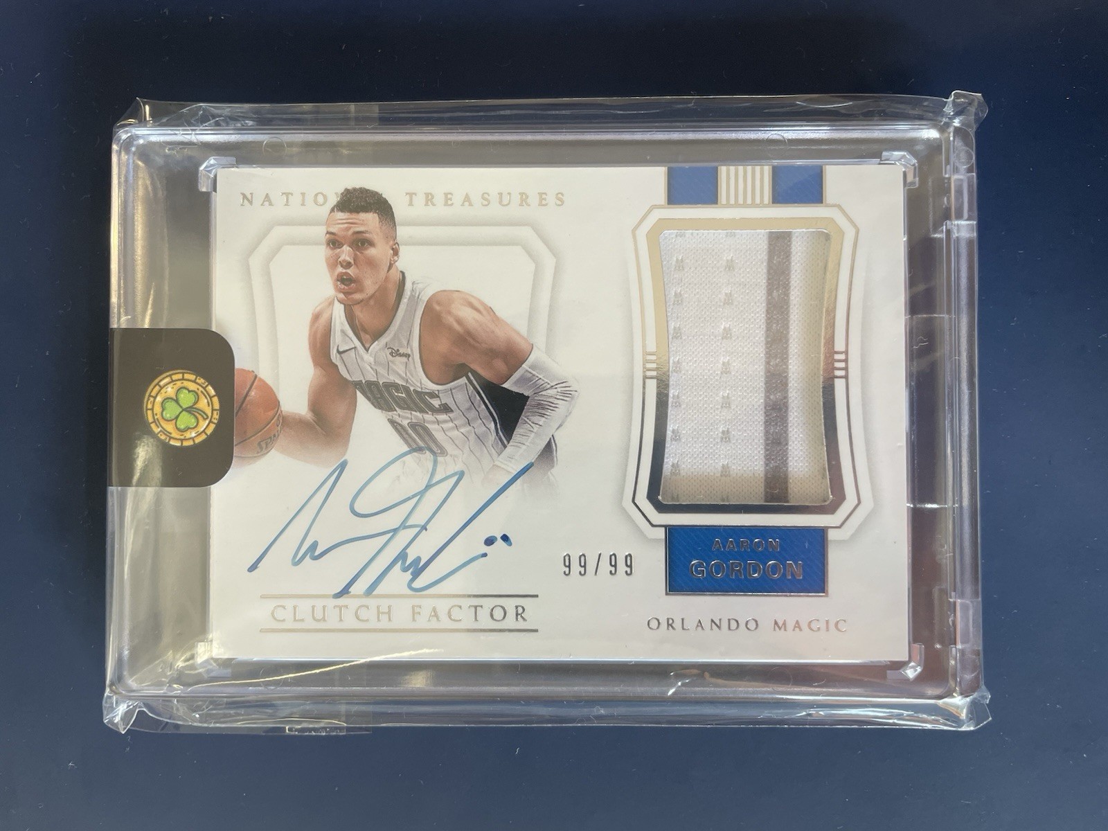 2017-18 Panini National Treasures Aaron Gordon Clutch Factor Auto 99/99 - CF-AGD